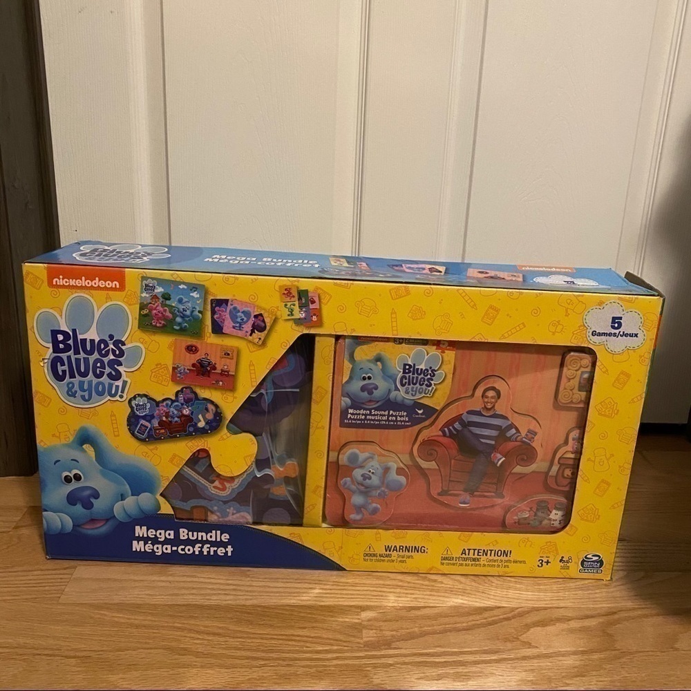 Blues Clues Mega Bundle 5 Games in One NIB Toys Puzzle Foam Dog Nickelodeon